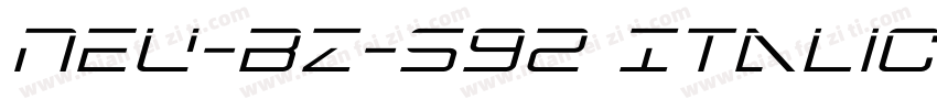 NEU-BZ-S92 Italic字体转换